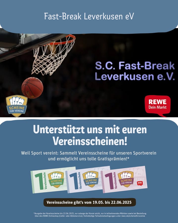 REWE Scheine für Vereine ab 19. Mai